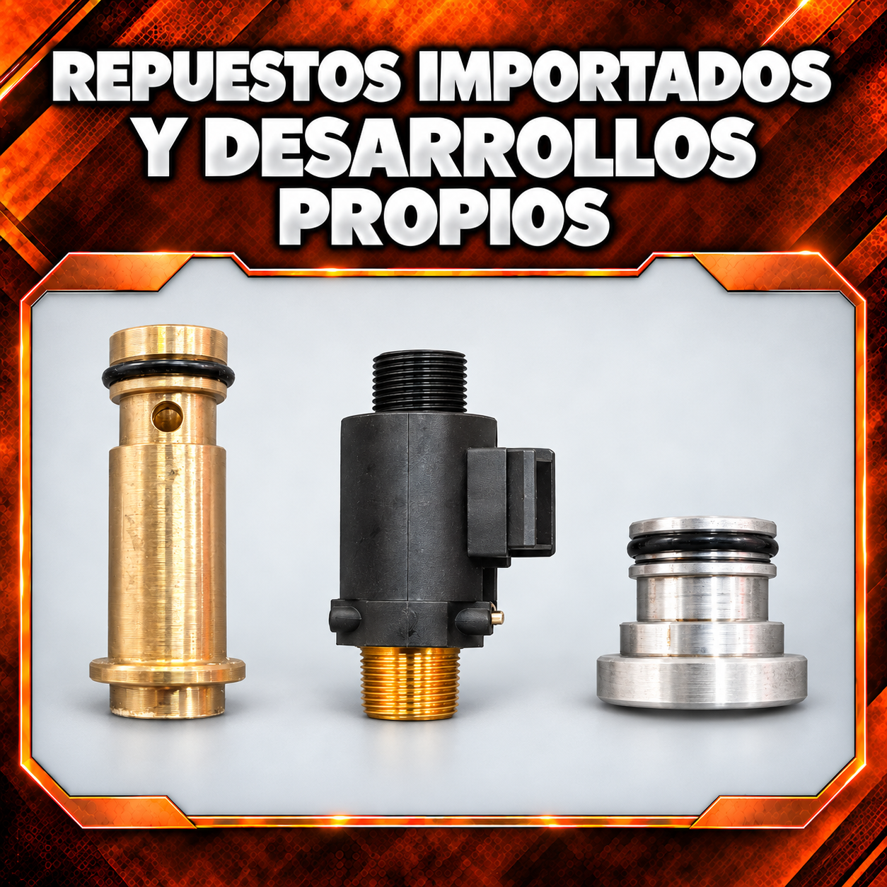 Repuestos importados y desarrollos propios