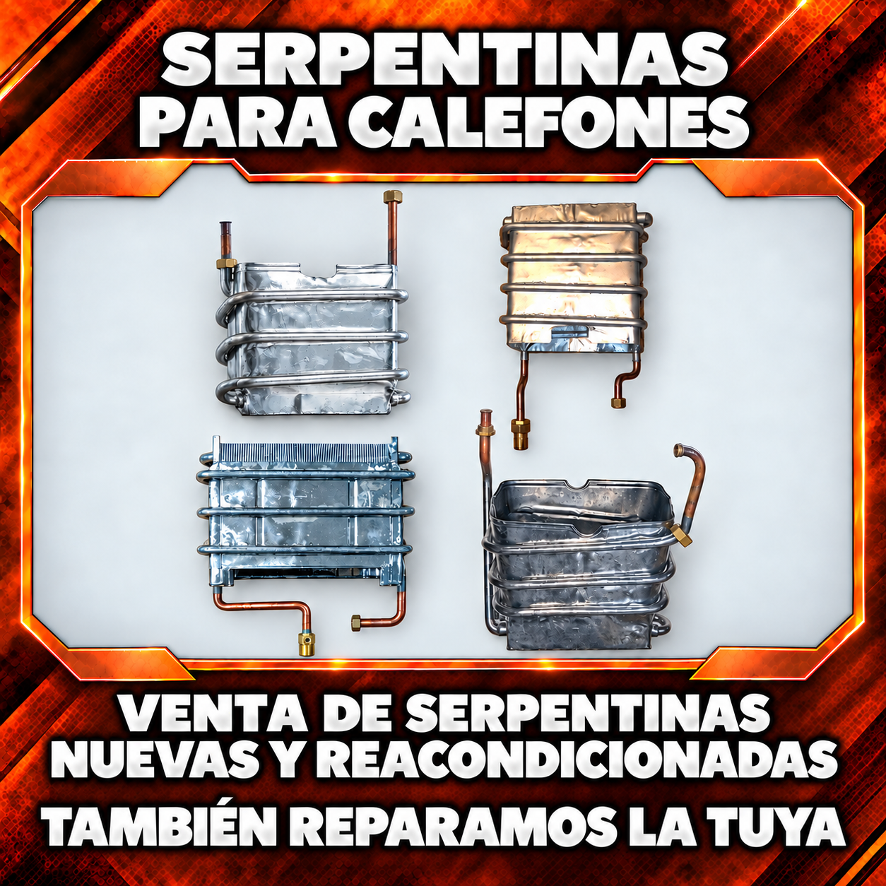 Serpentinas para calefones